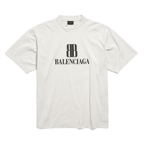 Balenciaga Nano BB Medium Fit Tee Dirty White - ORIGINALFOOK