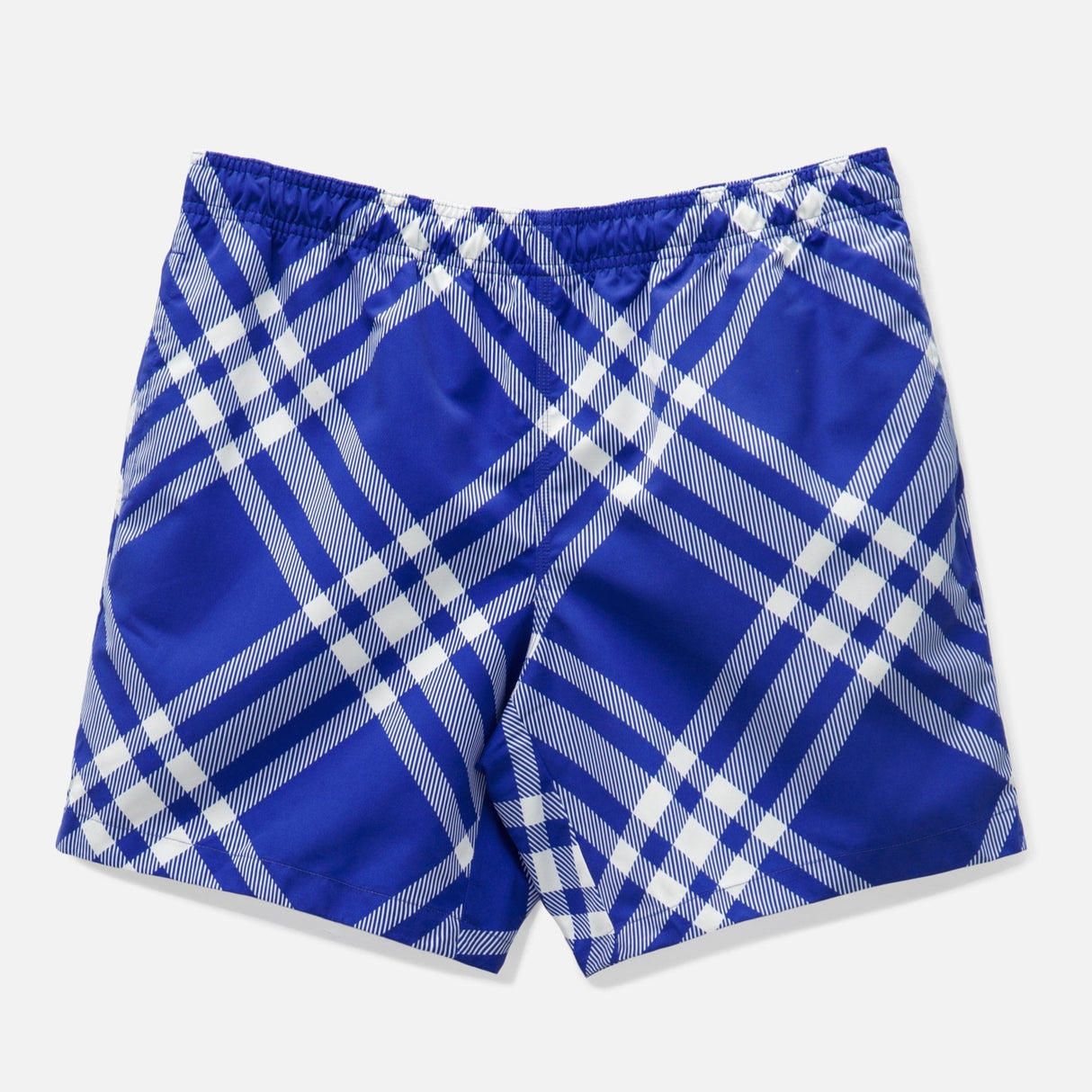 Burberry Diagonal Check Shorts Royal Blue