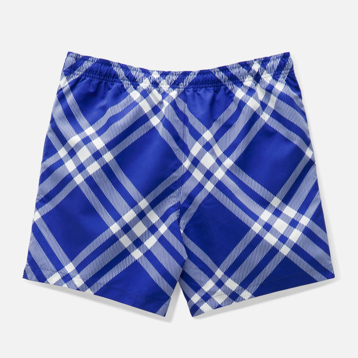 Burberry Diagonal Check Shorts Royal Blue