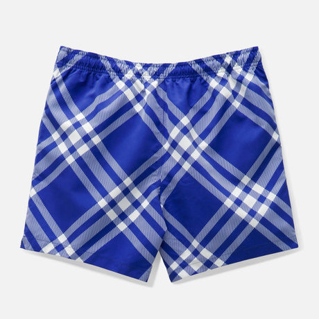Burberry Diagonal Check Shorts Royal Blue