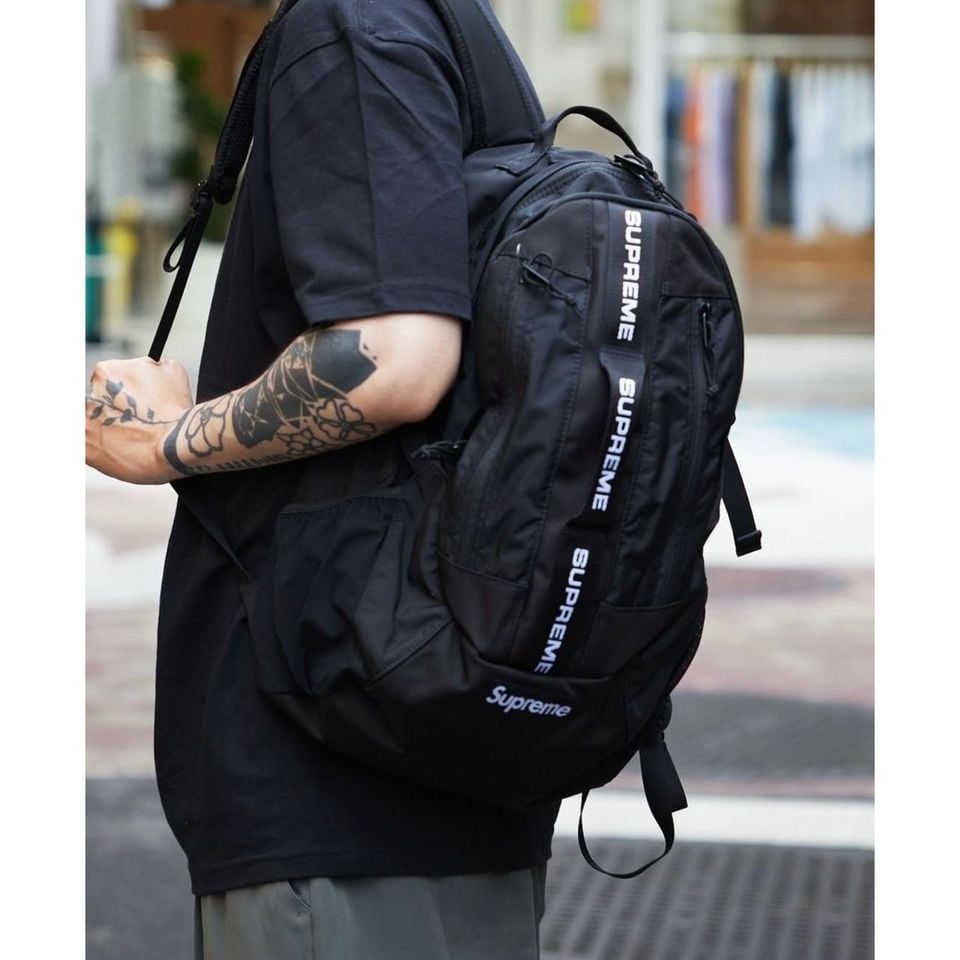 Supreme Box Logo Black Backpack