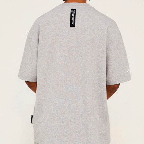 LifeWork Round Patch Logo Tee Grey