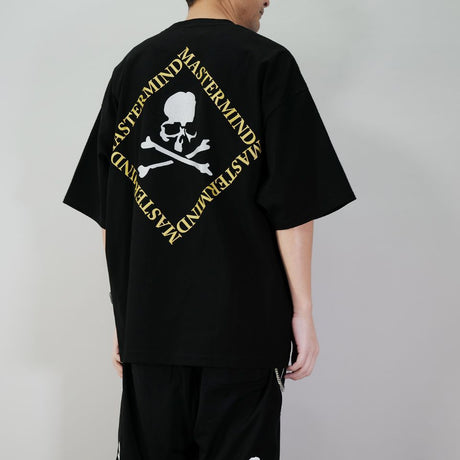 Mastermind Square Logo Boxy Tee Black Mastermind Japan Mastermind Japan - originalfook singapore