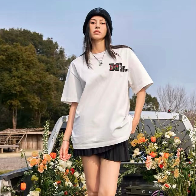 MEDM Replaceable Velcro Patch Tee White