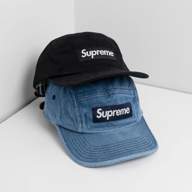 Supreme Washed Chino Twill Camp Cap Black supreme supreme - originalfook singapore