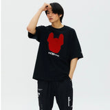 LifeWork Red Bulldog Logo Tee Black LifeWork LifeWork - originalfook singapore