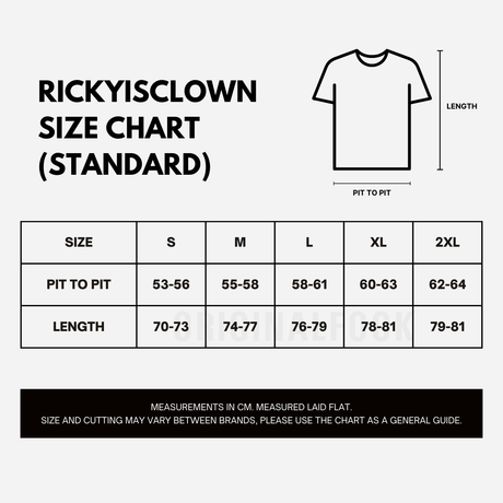 RICKYISCLOWN 194 Embossed Snake Tee Red [R37241011I-B3] RICKYISCLOWN RICKYISCLOWN - originalfook singapore