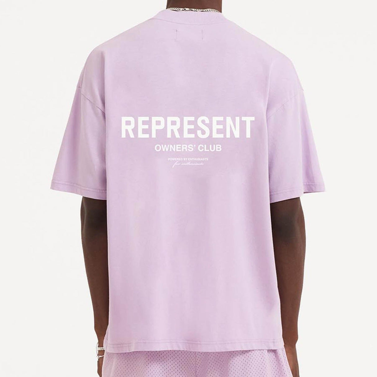 Represent Owners Club Logo Tee Lilac REPRESENT REPRESENT - originalfook singapore