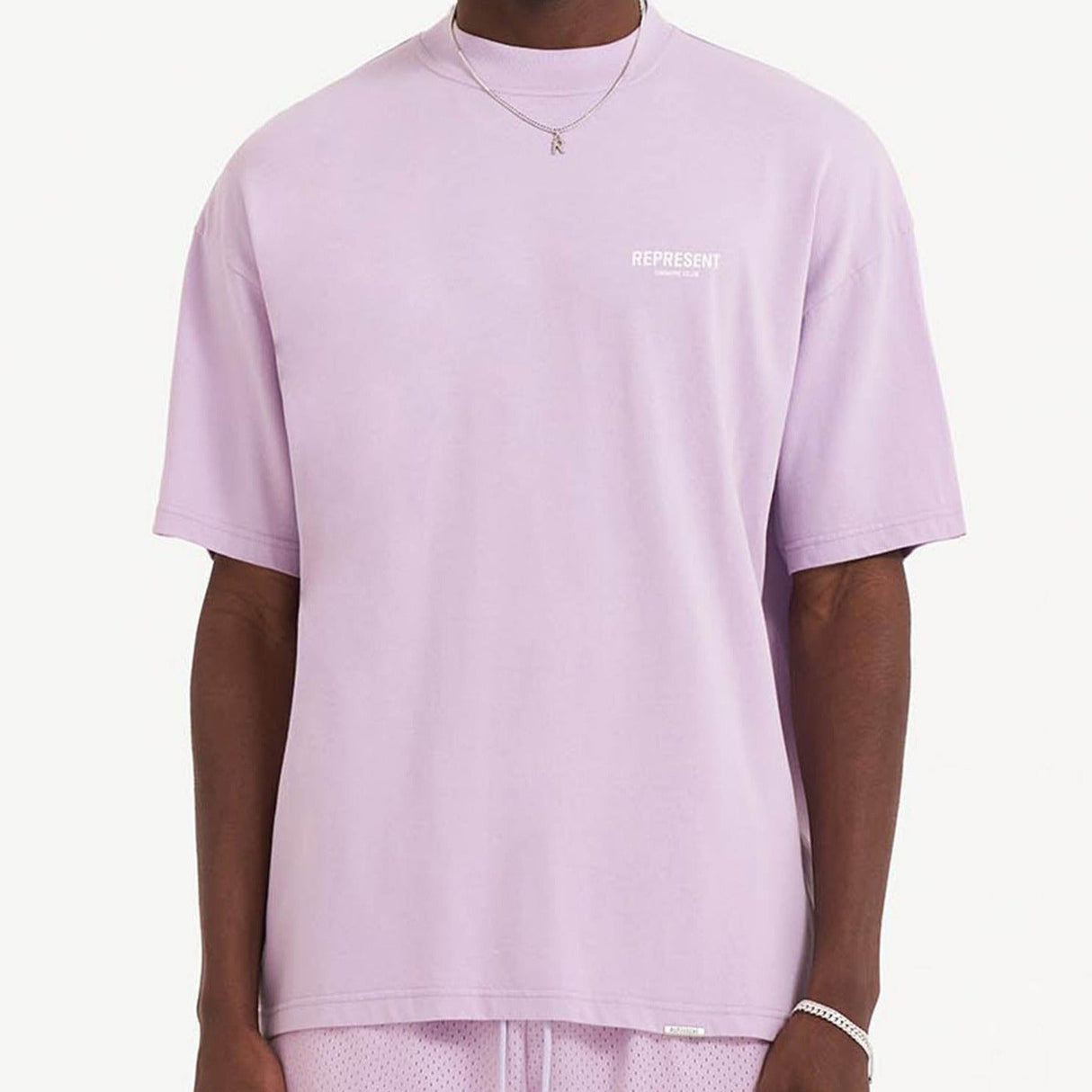 Represent Owners Club Logo Tee Lilac REPRESENT REPRESENT - originalfook singapore