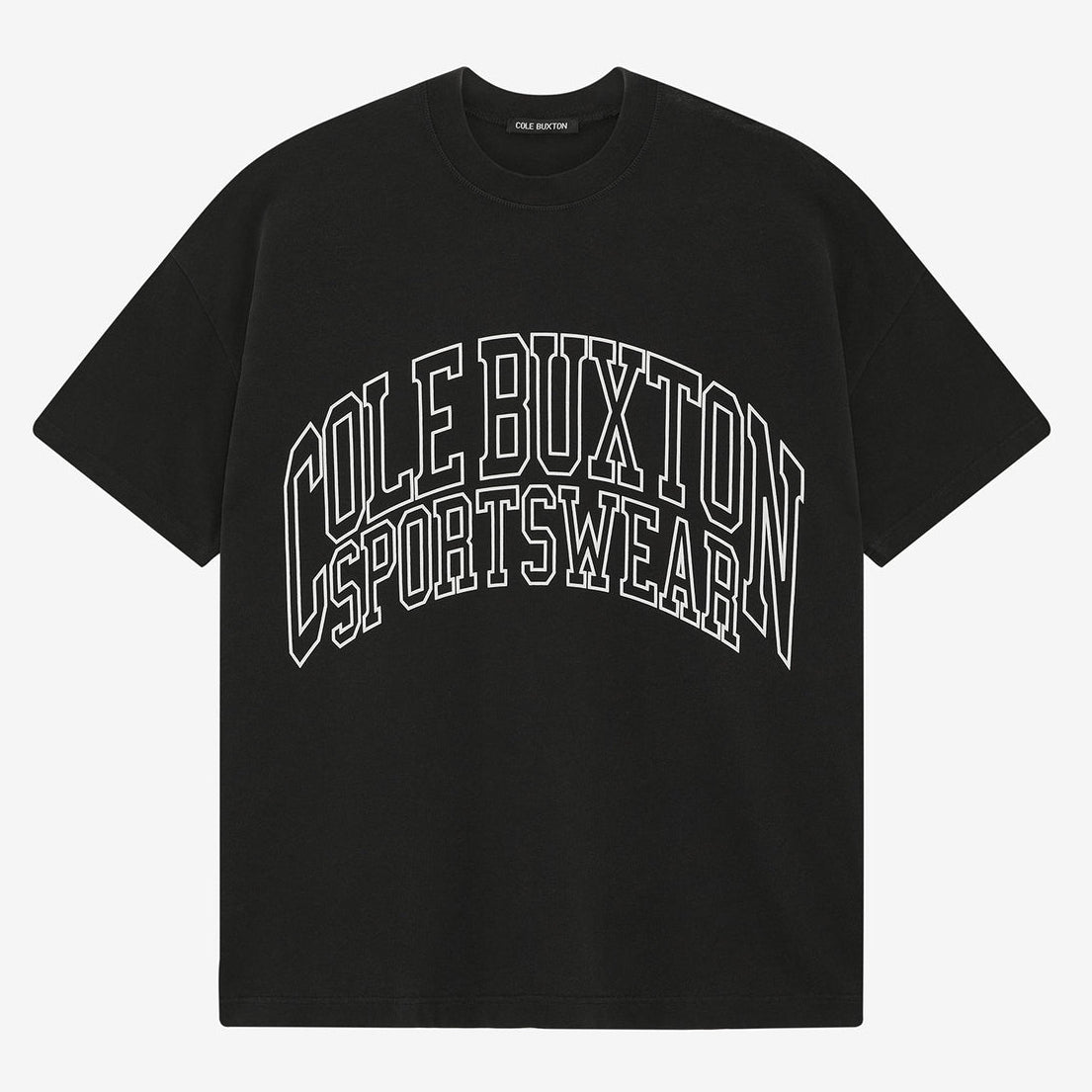 Cole Buxton Arch Logo Tee Vintage Black