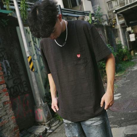 Human Made Heart Pocket Tee Black HUMAN MADE HUMAN MADE - originalfook singapore