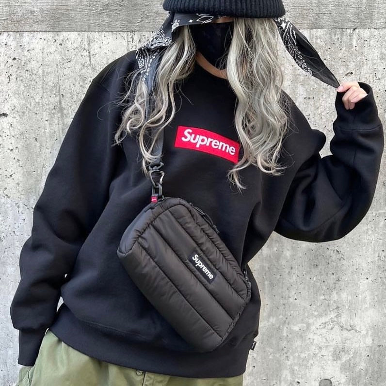 Supreme Puffer Side Bag Black supreme supreme - originalfook singapore