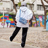 Supreme Puffer Side Bag Blue Paisley supreme supreme - originalfook singapore