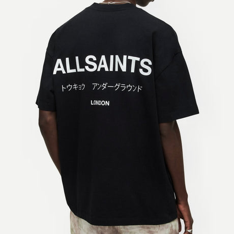 AllSaints Underground Logo Tee Black ALLSAINTS ALLSAINTS - originalfook singapore
