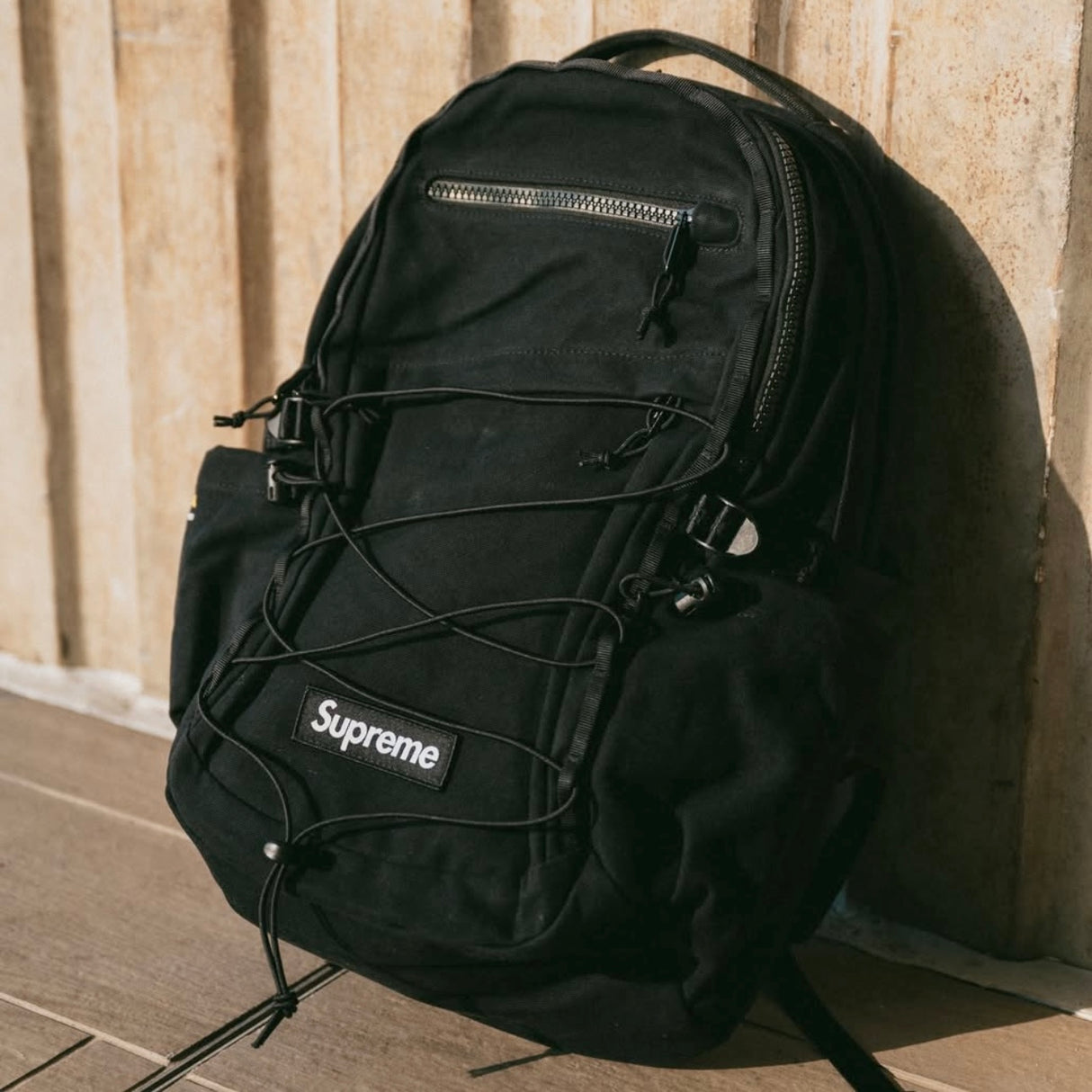 Supreme Logo Black Backpack - ORIGINALFOOK