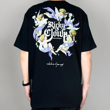 Rickyisclown [RIC] Cherub Gothic Logo Tee Black [R11220413A-M6] RICKYISCLOWN RICKYISCLOWN - originalfook singapore