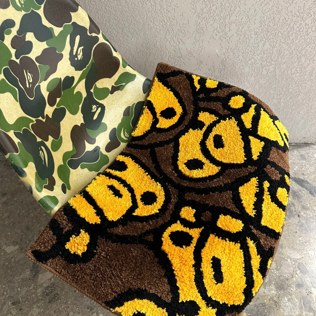 Bathing Ape All Baby Milo Rug Brown BATHING APE BATHING APE - originalfook singapore