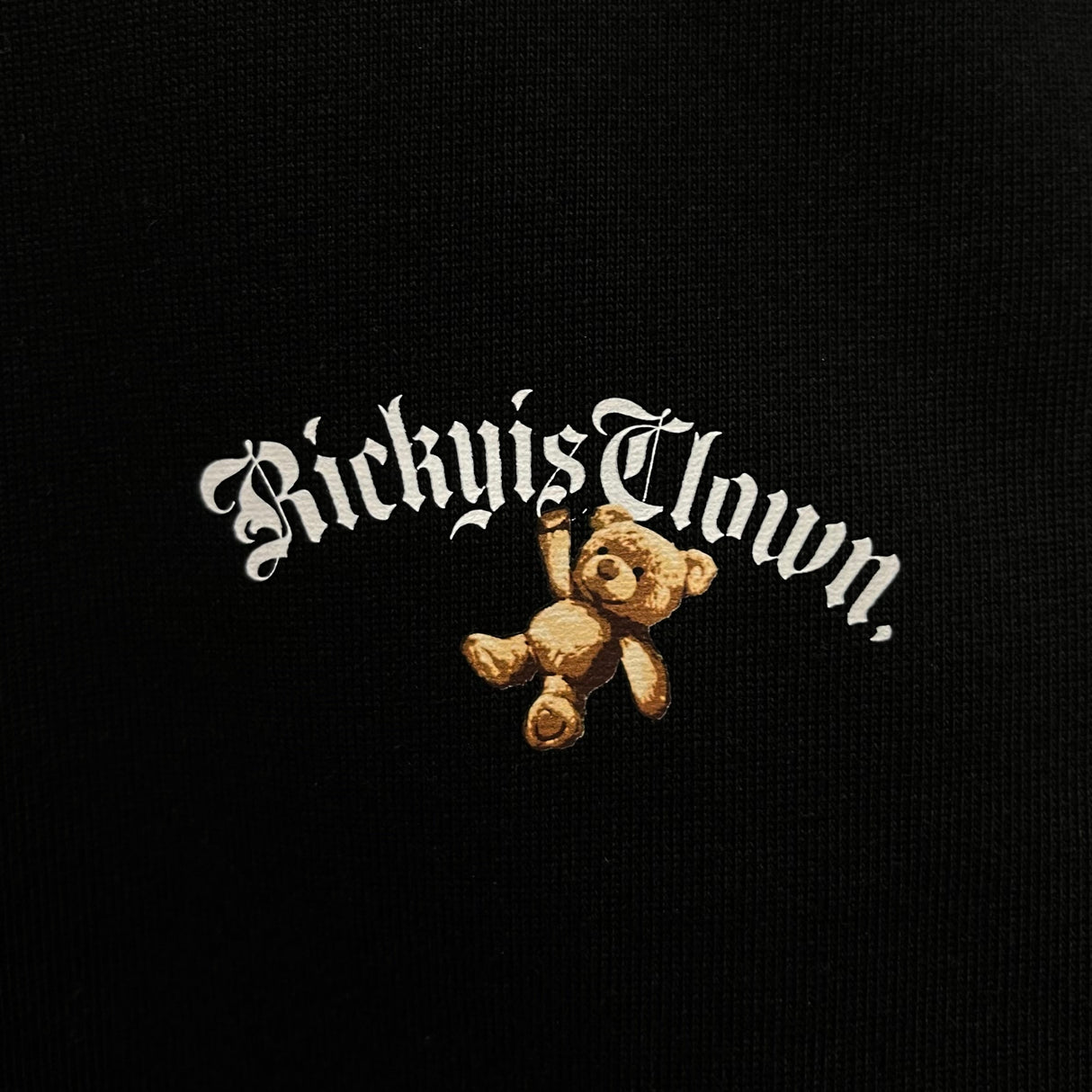 Rickyisclown [RIC] Gothic Teddy Bear Drop Shoulder Tee Black [R17230212I-N8] RICKYISCLOWN RICKYISCLOWN - originalfook singapore