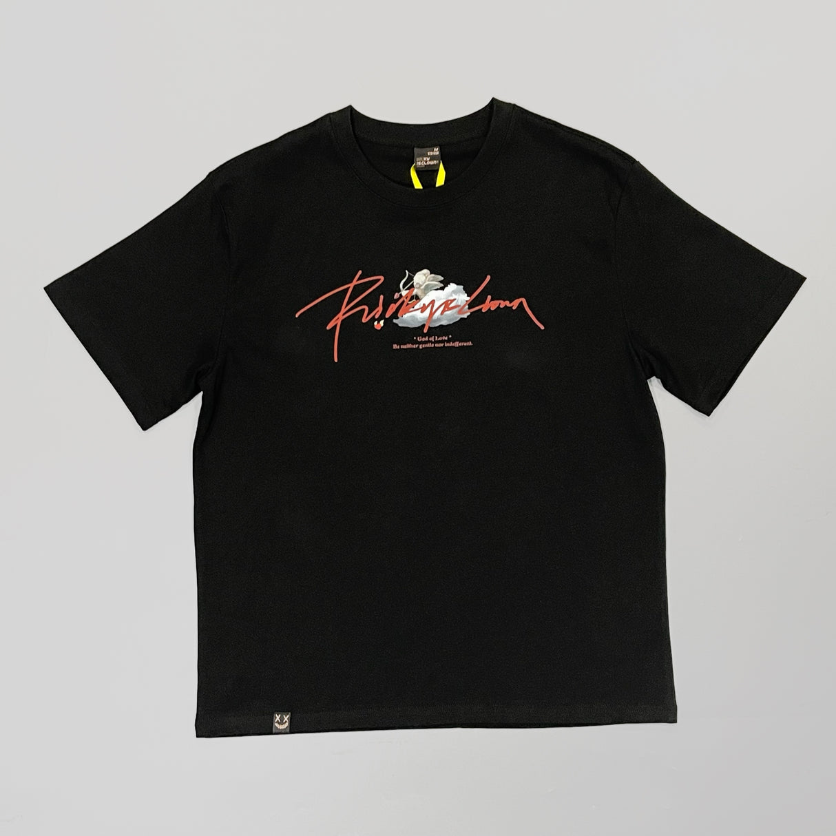 Rickyisclown [RIC] Fallen Angel Smiley Tee Black [R11220328i-J9] RICKYISCLOWN RICKYISCLOWN - originalfook singapore