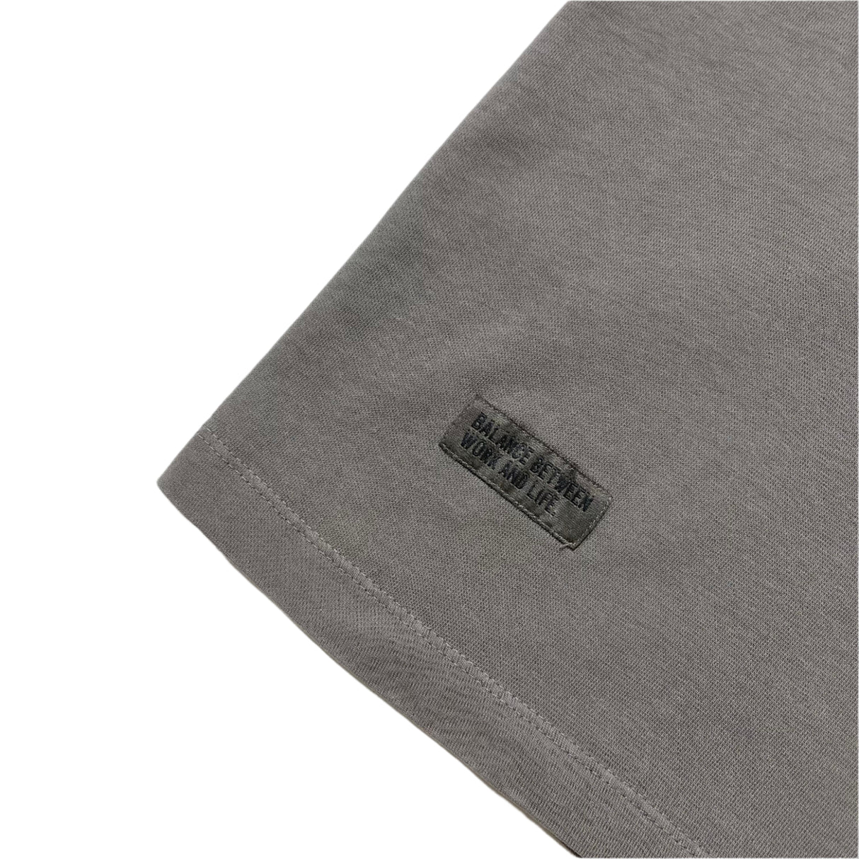 LifeWork Patch Logo Tee Light Charcoal - ORIGINALFOOK