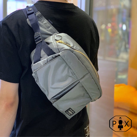 Porter Yoshida Japan PX Tanker Waist Bag Silver Grey [376-08333] PORTER JAPAN PORTER JAPAN - originalfook singapore