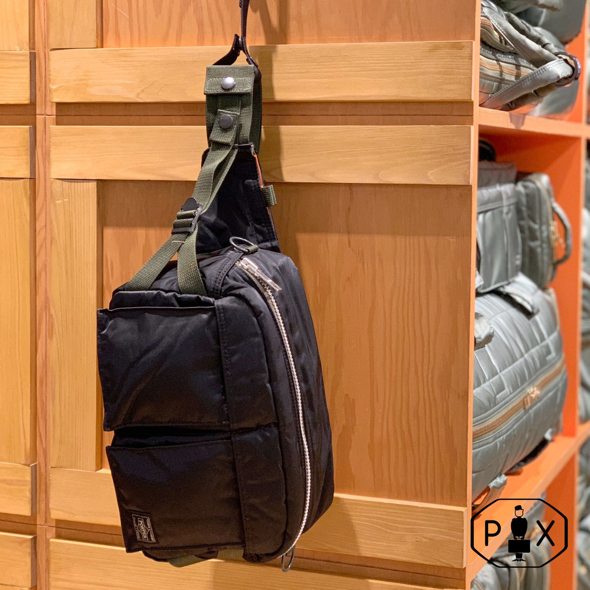 Porter Yoshida Japan PX Tanker Waist Bag Black [376-08333] PORTER JAPAN PORTER JAPAN - originalfook singapore