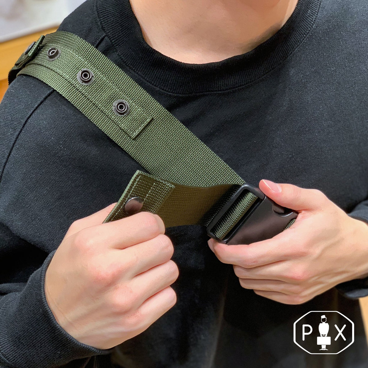 Porter Yoshida Japan PX Tanker Waist Bag Black [376-08333] PORTER JAPAN PORTER JAPAN - originalfook singapore