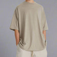 Fear of God Essentials Applique Logo Drop Shoulder Tee Core Heather (Oversized) FEAR OF GOD FEAR OF GOD - originalfook singapore