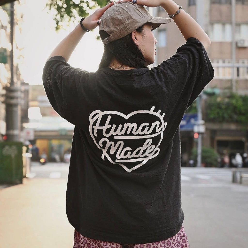 Human Made Heart Badge Tee Black | ORIGINALFOOK