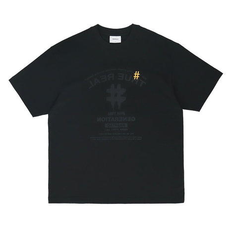 Black BEEN TRILL Been Trill inverted logo T-shirt featuring the distinctive upside-down logo design.