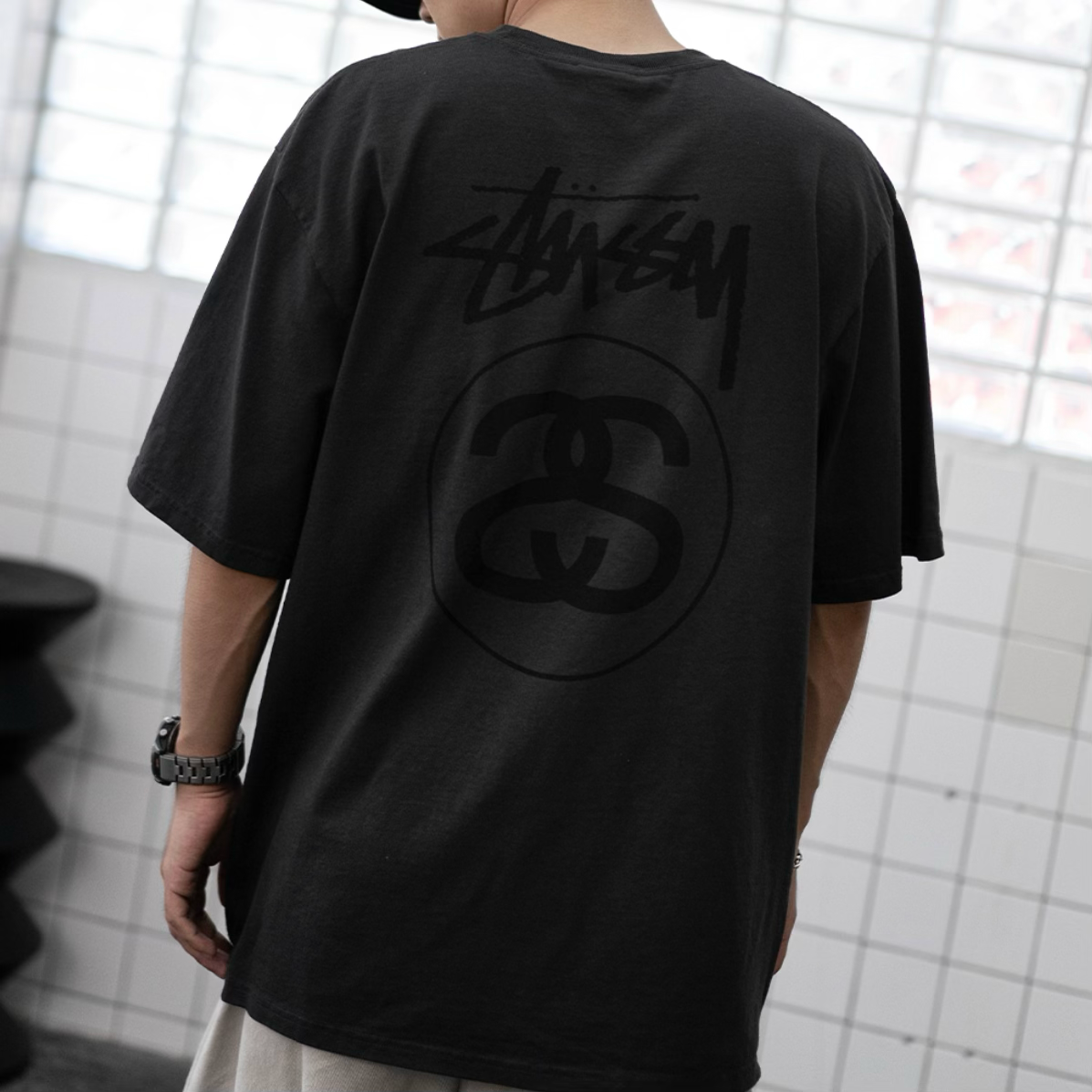 Buy Stussy Stock Logo Tee Black online in Singapore | ORIGINALFOOK