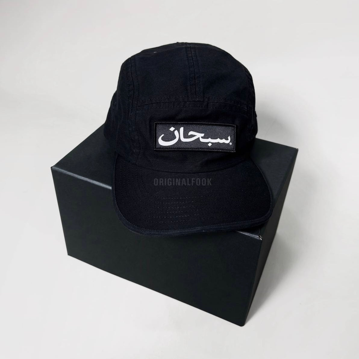 Supreme Arabic Box Logo Cap Black SUPREME SUPREME - originalfook singapore