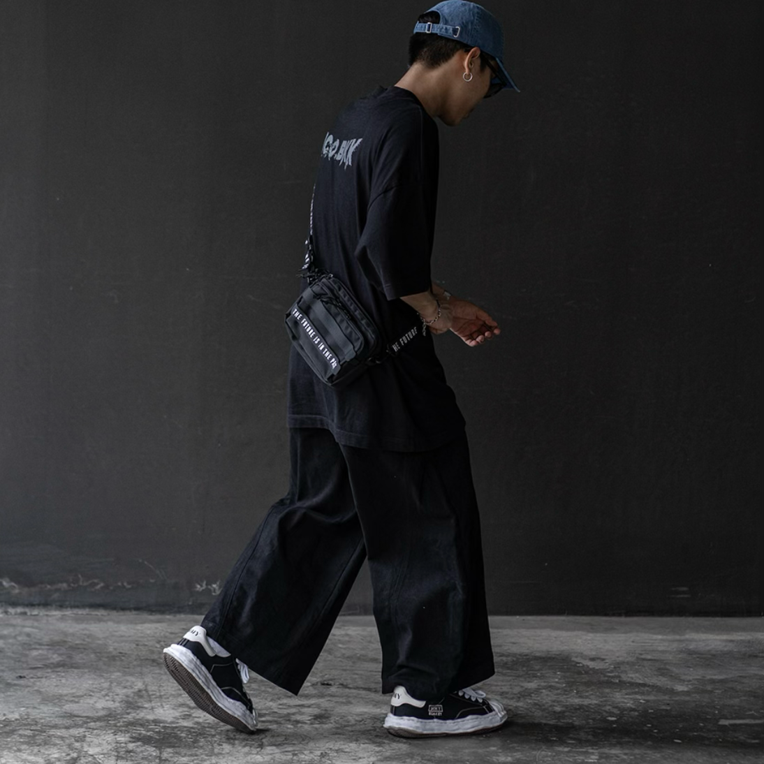 Human Made Military Sling Bag Black