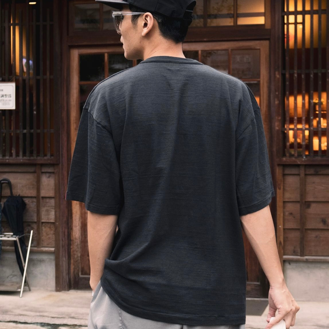 Human Made X KAWS Logo Tee Black HUMAN MADE HUMAN MADE - originalfook singapore