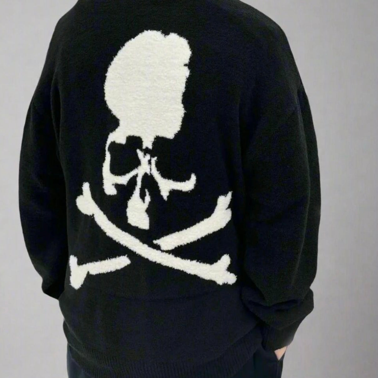 Mastermind World Lounge Cardigan Black White - ORIGINALFOOK