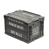 Human Made 50L grey foldable container box, versatile storage accessory with collapsible design for easy transport and organization.