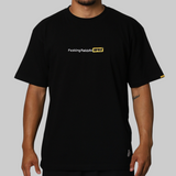 Black FR2 Fxxking Rabbits Logo Tee featuring the brand's iconic graphic design, displayed flat on a white background.