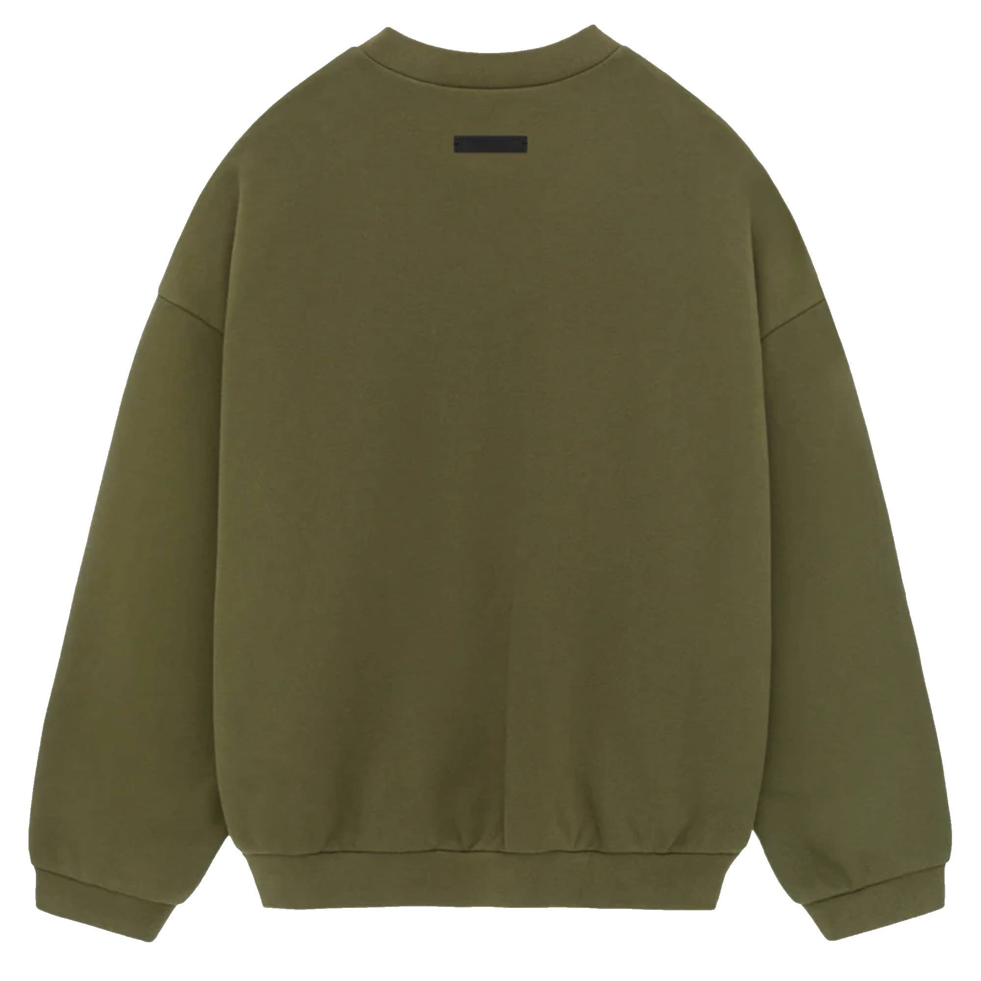 国内発送☆FEAR OF GOD☆FLEECE CREWNECK/MILITARY Fear of God Essentials Military Fleece Crew Neck Sweatshirt