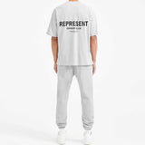 Represent Owners Club Logo Tee Ash Grey REPRESENT REPRESENT - originalfook singapore