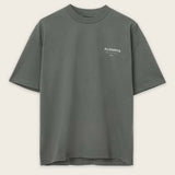 AllSaints Underground Logo Tee Garnet Green