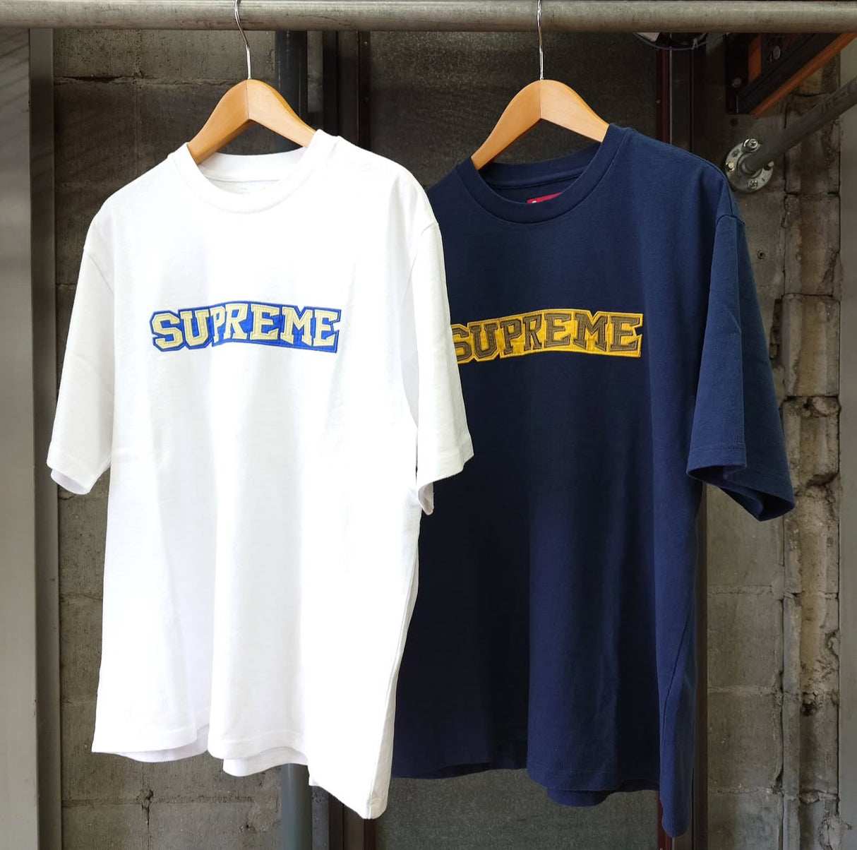 Supreme Satin Applique Tee White