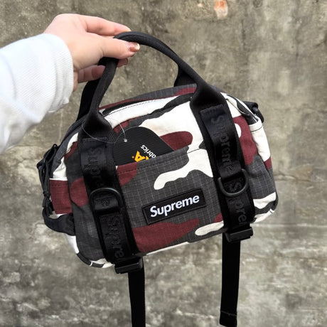 Supreme Box Logo Mini Duffle Bag Red Camo - ORIGINALFOOK