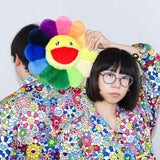 Takashi Murakami Kaikai Kiki Flower Plush Cushion Rainbow (30cm) TAKASHI MURAKAMI TAKASHI MURAKAMI - originalfook singapore