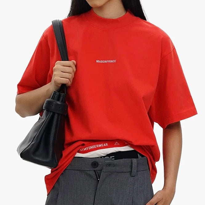 MasonPrince Reflective Oversized Tee Red - ORIGINALFOOK