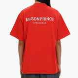 MasonPrince Reflective Oversized Tee Red - ORIGINALFOOK