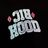Rickyisclown Sky Tribal Embossed Black Tee R37250210B (G10)