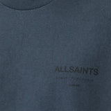 AllSaints Underground Logo Tee Moonstone Blue