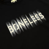 Boneless Blurred Foam Letter Logo Tee Black - ORIGINALFOOK
