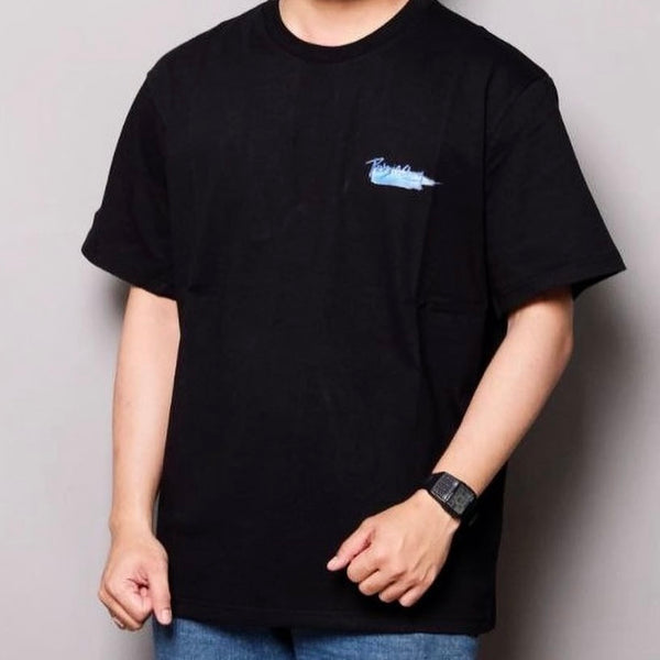 Rickyisclown [RIC] Blue Oil Painting Smiley Tee Black [R17230212H-R8] RICKYISCLOWN RICKYISCLOWN - originalfook singapore