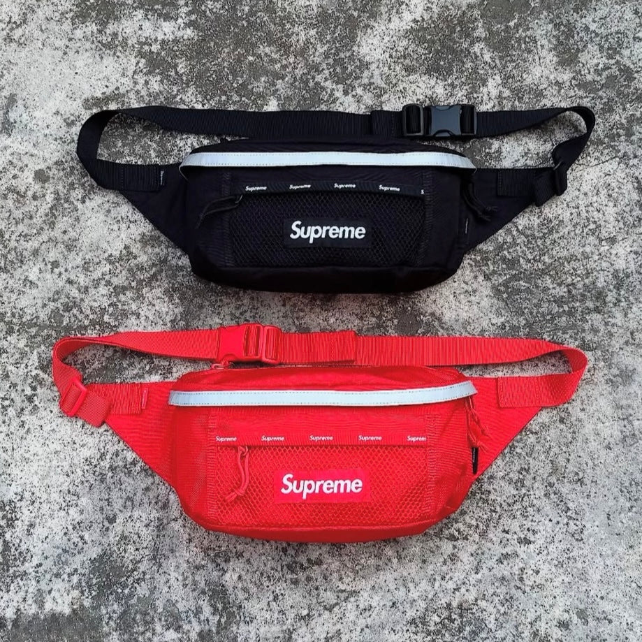 Supreme Reflective Waist Bag Red